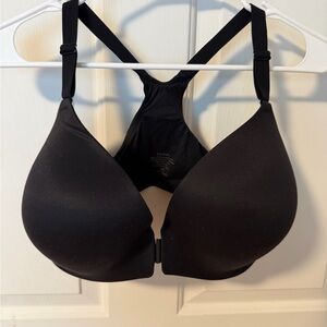 Soma Black Front-Closure Racerback Bra
